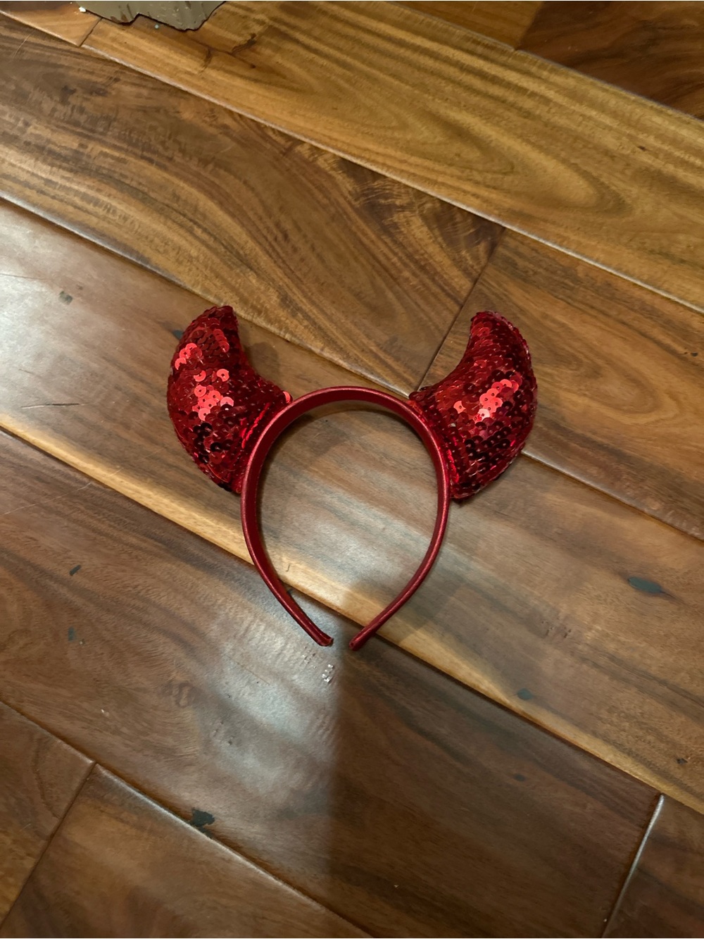 Spirit Red Sequin Devil Horn Headband